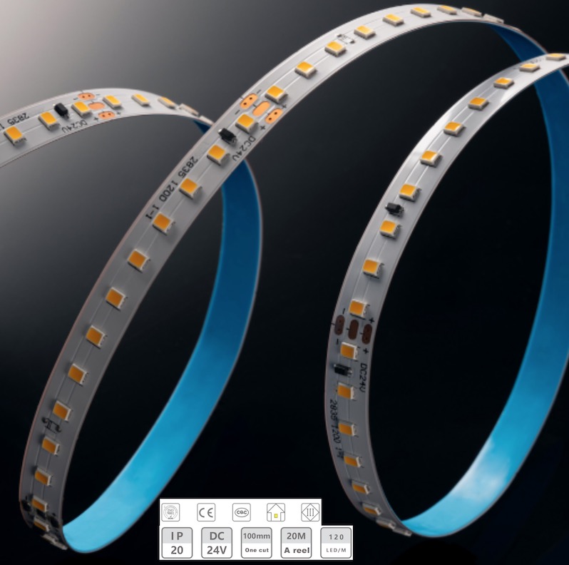 24V-10MM-20m ไม่มีแถบแสงลดแรงดัน