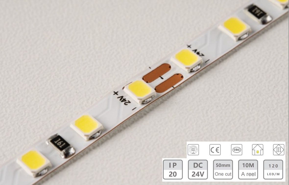 แถบไฟแรงดันต่ำขนาดเดียว 24V-5MM
